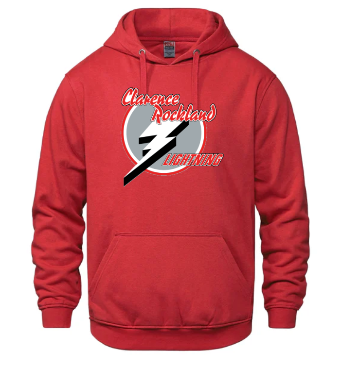 Cotton Hoodie lightning retro logo