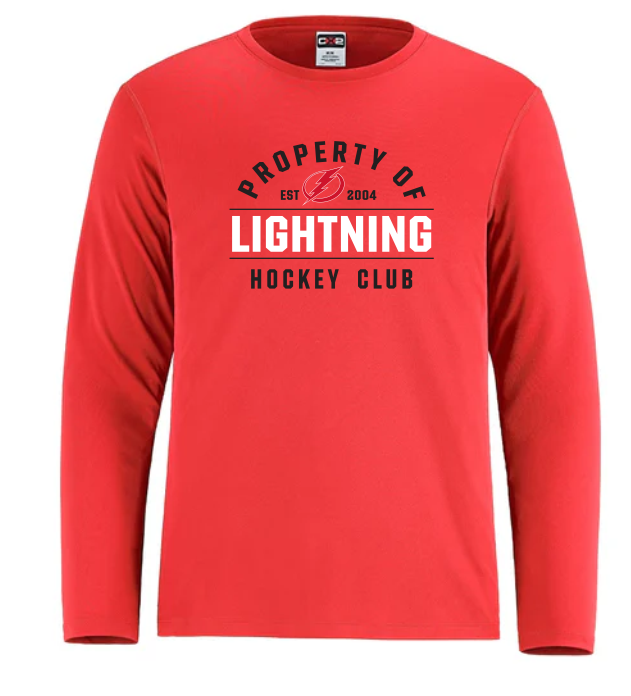 Long sleeve dri fit t-shirt lightning