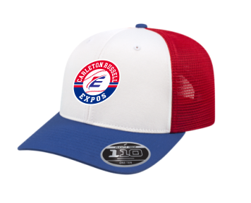White/blue/red trucker snapback Expos