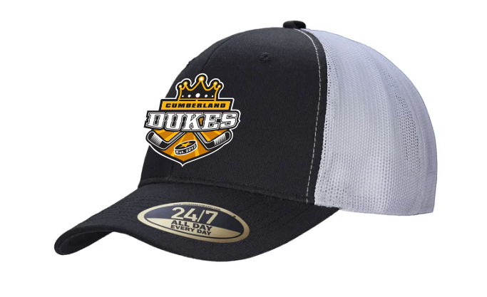 Black/white trucker snapback hat Dukes