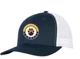 Navy/white trucker snapback hat