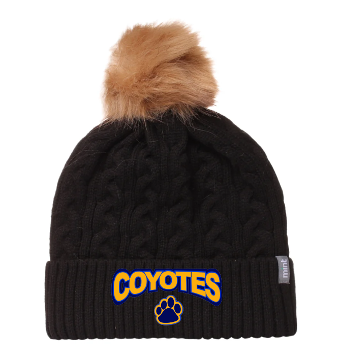 Tuque texturée à pompon