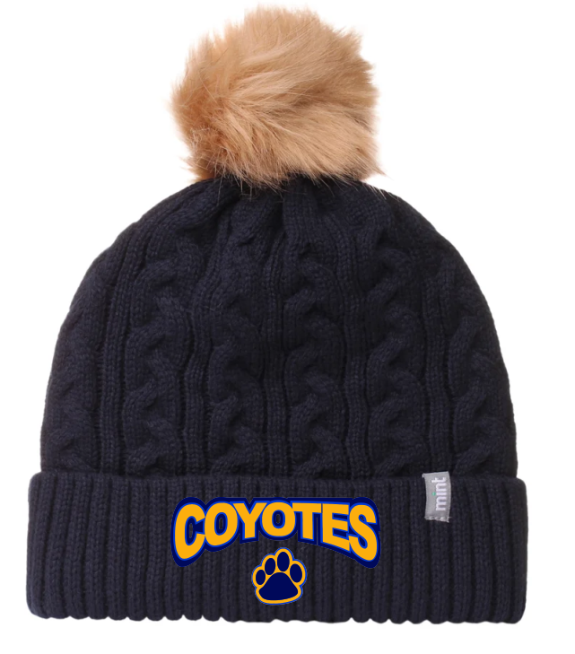 Tuque texturée à pompon