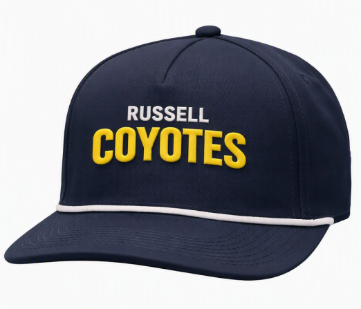 Navy rope snapback hat coyotes comp 3D logo