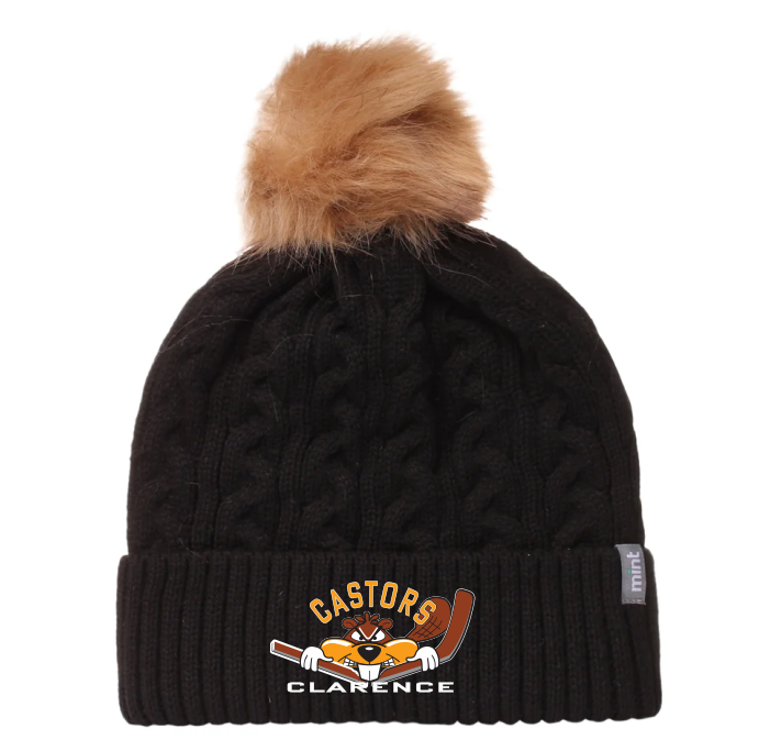 Castors Pompom textured toque 26