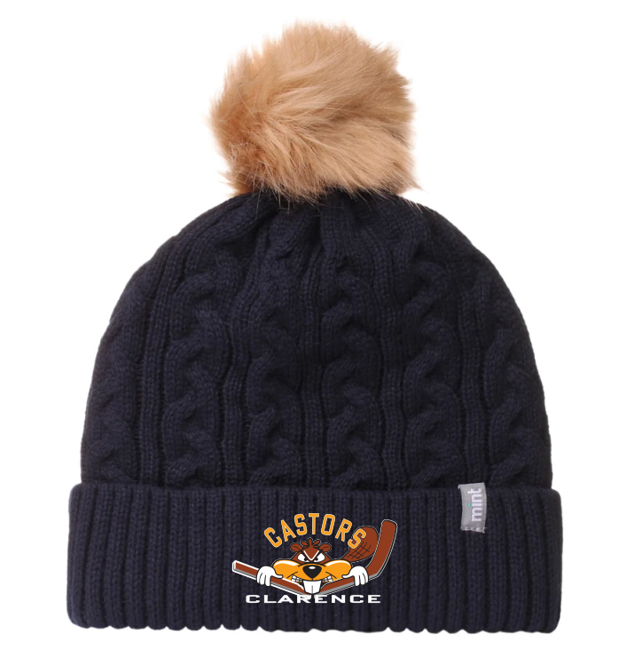 Castors Pompom textured toque 26