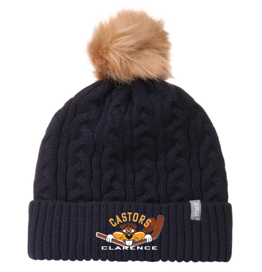 Castors Pompom textured toque 26