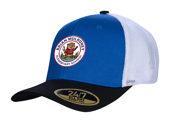 Casquette snapback de camionneur bleu marine