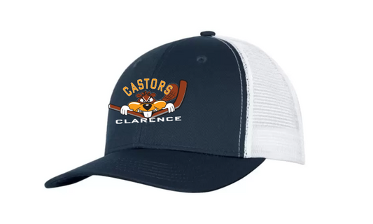 Navy/white trucker snapback hat Castors