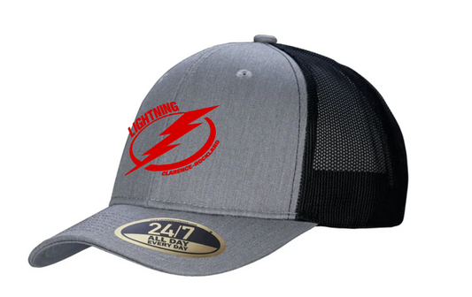 Grey black trucker hat