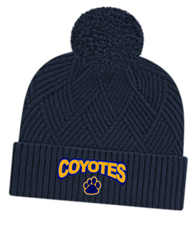 Pompom textured toque Coyotes house