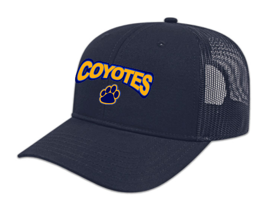 Navy trucker hat snapback Coyotes house