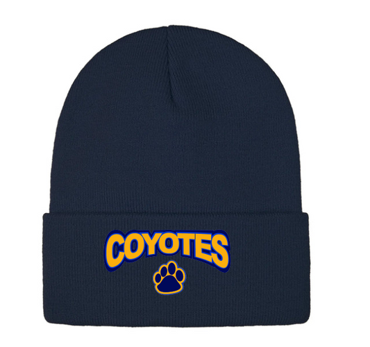 Roll up beanie Coyotes house