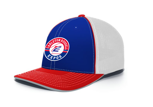 Blue/red trucker fitted hat Expos