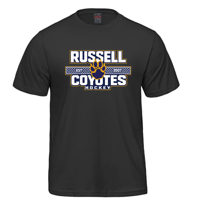 50/50 t-shirt Coyotes EST 2007