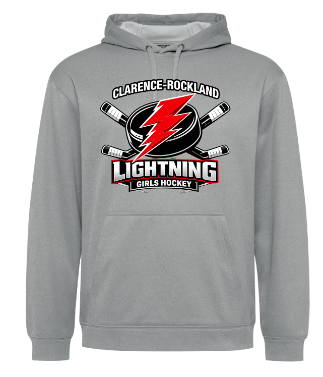 Performance Hoodie lightning girls hockey
