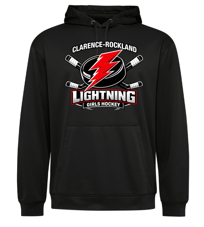 Performance Hoodie lightning girls hockey
