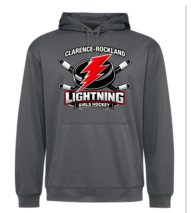Performance Hoodie lightning girls hockey