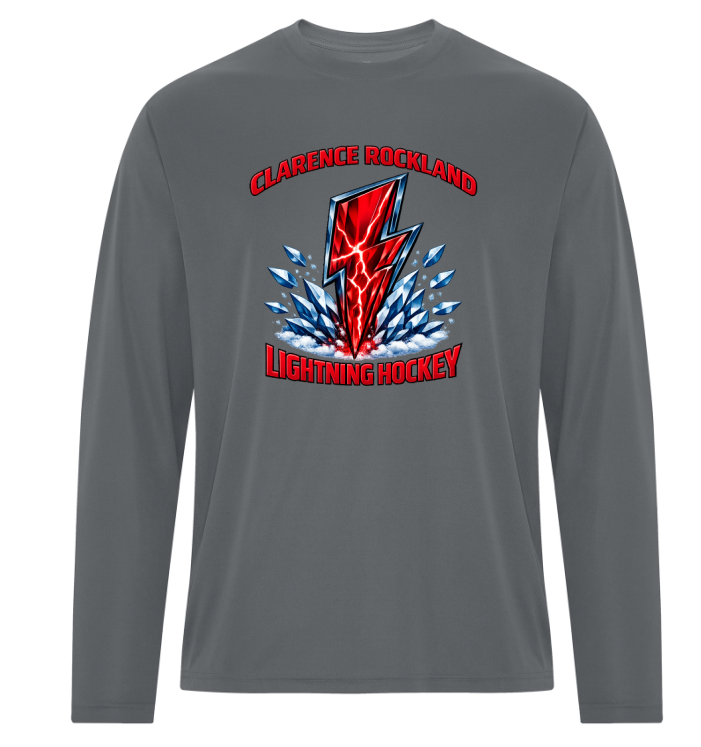 Long sleeve dri fit t-shirt lightning Strike