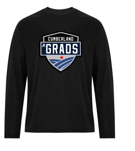 Long sleeve dri fit t-shirt Grads full logo
