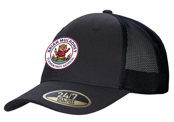 Casquette snapback de camionneur bleu marine